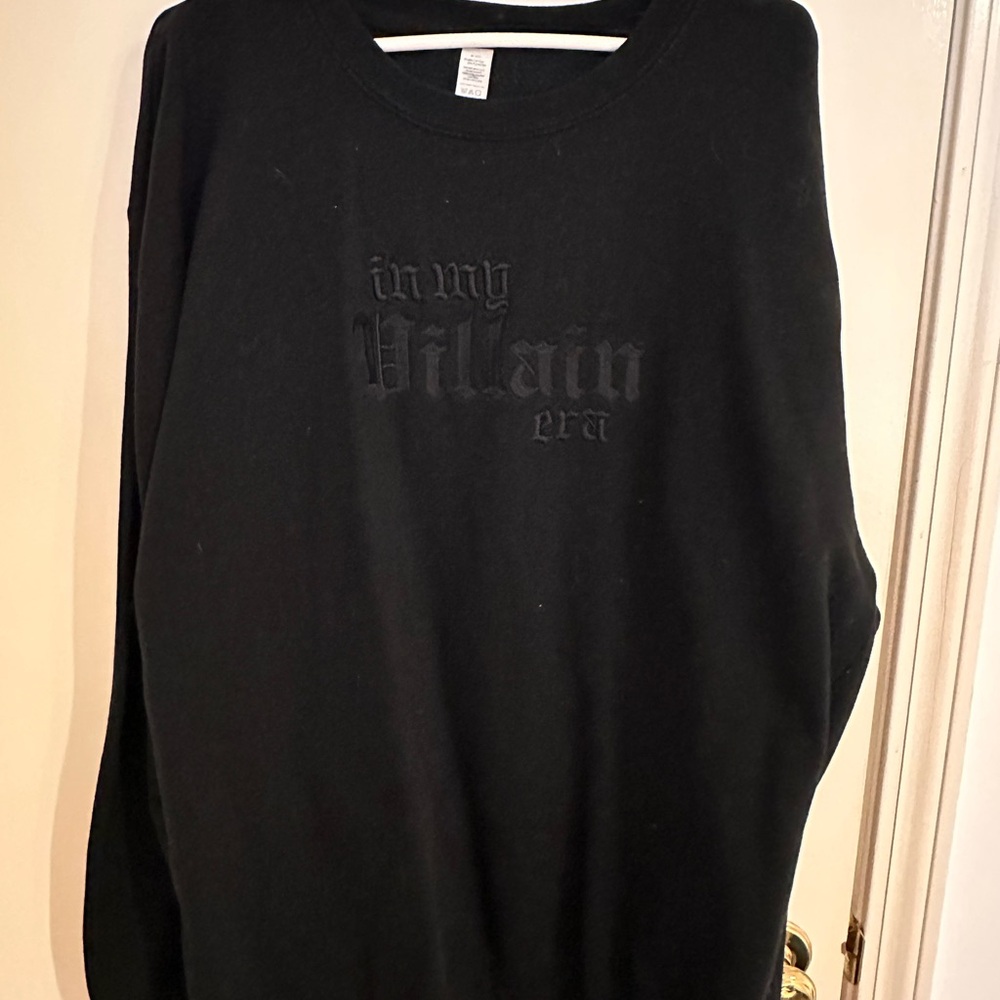 Embroidered “In my Villain Era” Crewneck